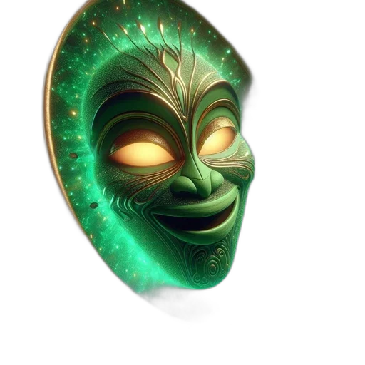 mask, face, jewelry, staff transparent PNG cut-out