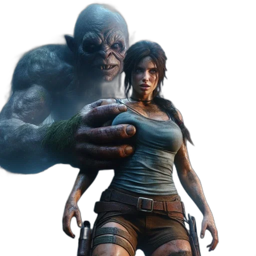 concept art, 3d render, fantasy art, photorealistic transparent PNG cut-out