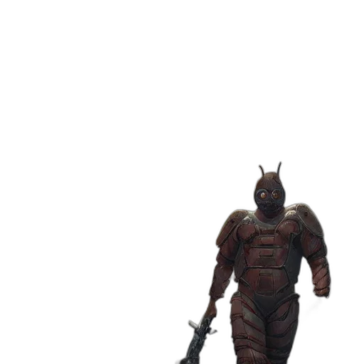 creature, robot, weapon, staff transparent PNG cut-out