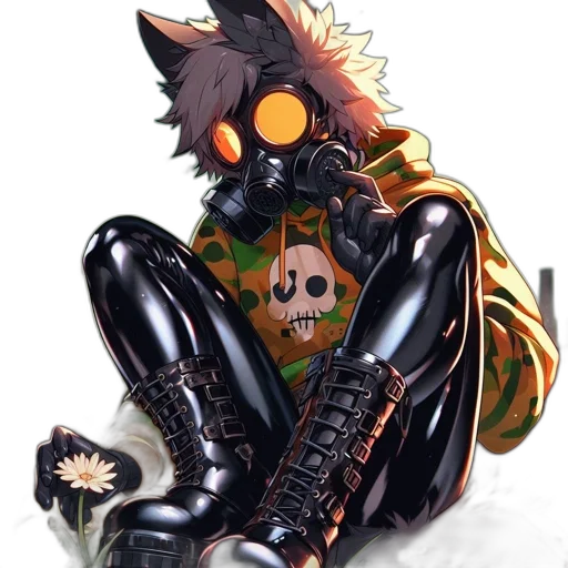 mask, jacket, animal, robot transparent PNG cut-out