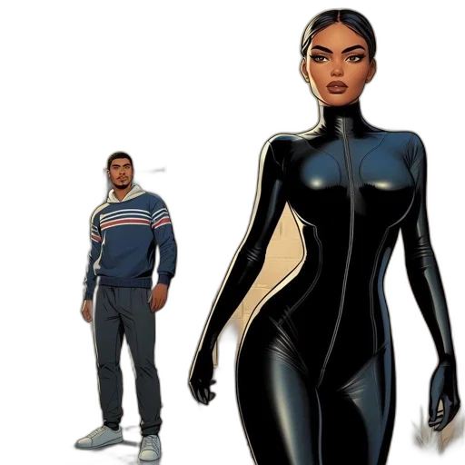jacket, concept art, comic book art, 3d render transparent PNG cut-out