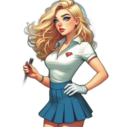 staff, dress, comic book art, cartoon transparent PNG cut-out