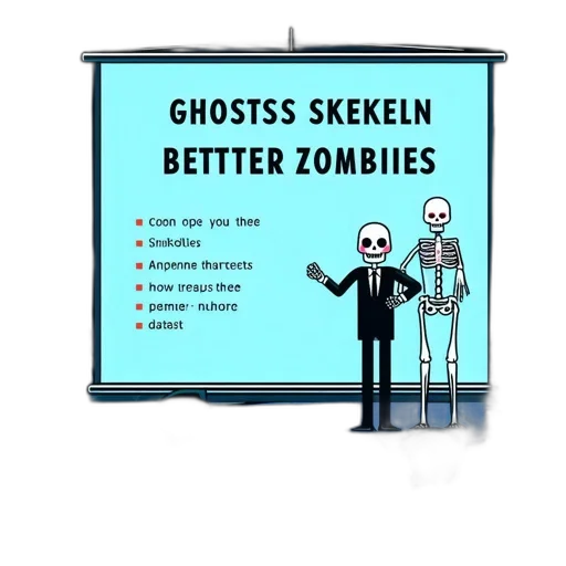 concept art, pixel art, comical, halloween-themed transparent PNG cut-out