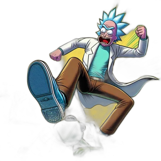 jacket, staff, creature, animal transparent PNG cut-out