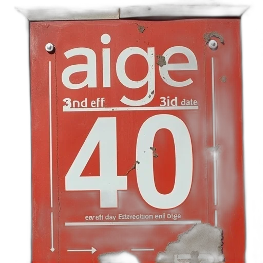 3d render, poster, reads, age transparent PNG cut-out