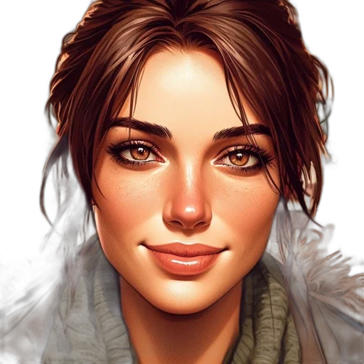 face, jewelry, staff, photorealistic transparent PNG cut-out