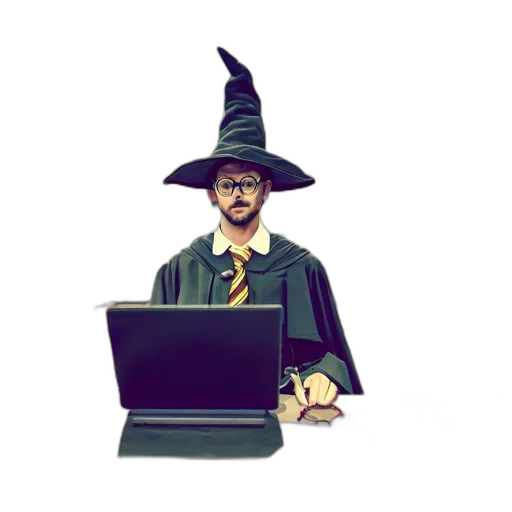 staff, hat, pixel art, concept art transparent PNG cut-out