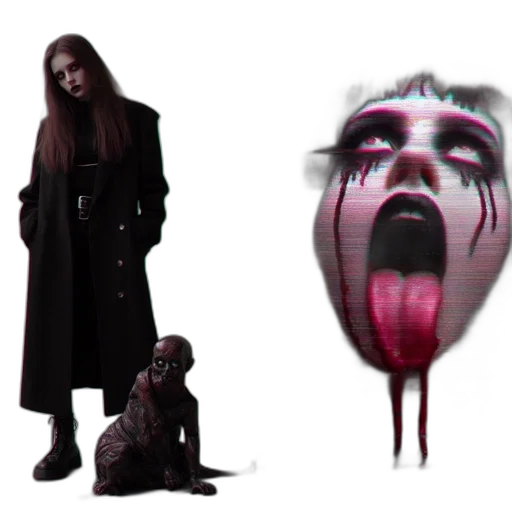 creature, mask, jacket, face transparent PNG cut-out