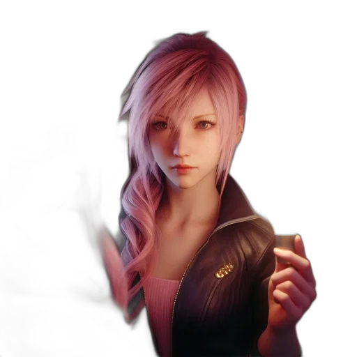 jacket, staff, face, weapon transparent PNG cut-out