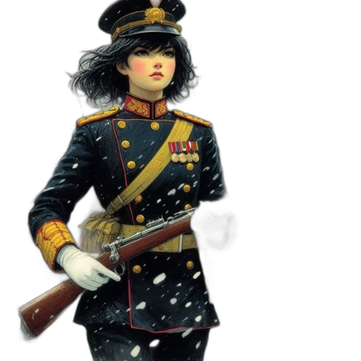 staff, weapon, jacket, concept art transparent PNG cut-out