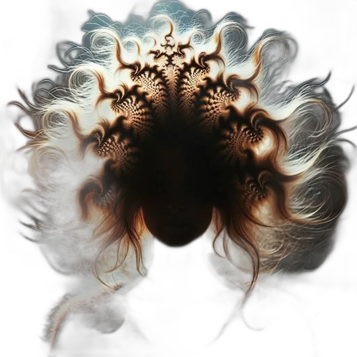 hair, crown, mask, creature transparent PNG cut-out