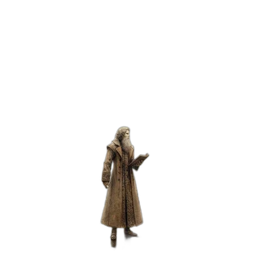 jacket, staff, hat, dress transparent PNG cut-out