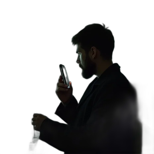 staff, jacket, bottle, face transparent PNG cut-out