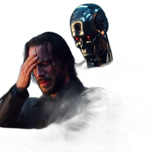 mask, robot, face, creature transparent PNG cut-out