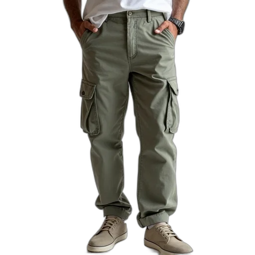 jacket, staff, earth tones, green transparent PNG cut-out