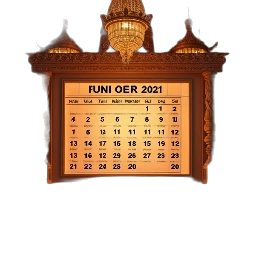 furniture, hindu, calendar, first transparent PNG cut-out