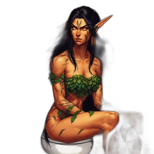 fantasy art, concept art, pixel art, comic book art transparent PNG cut-out
