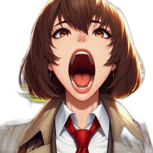 face, jacket, creature, staff transparent PNG cut-out