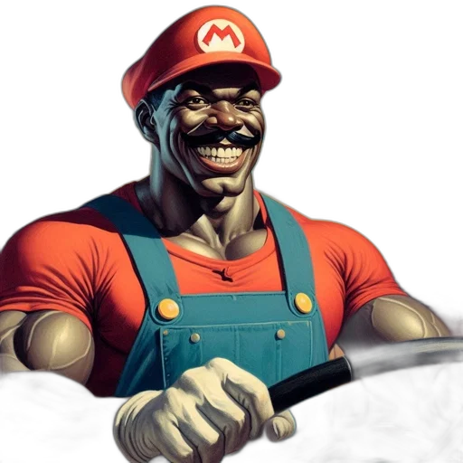 weapon, staff, face, hat transparent PNG cut-out