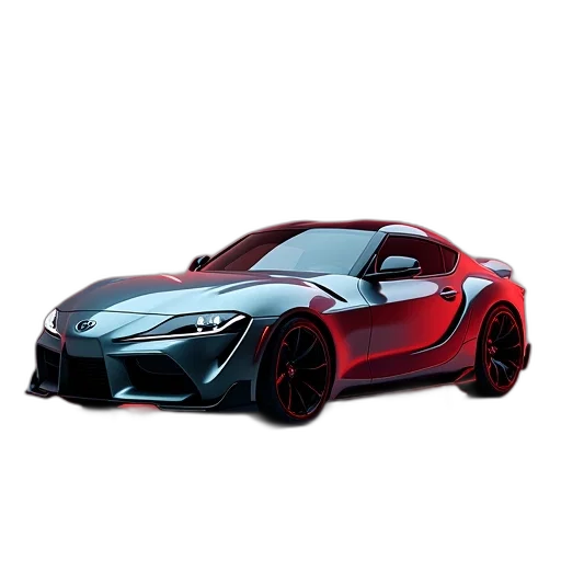 car, weapon, 3d render, photorealistic transparent PNG cut-out
