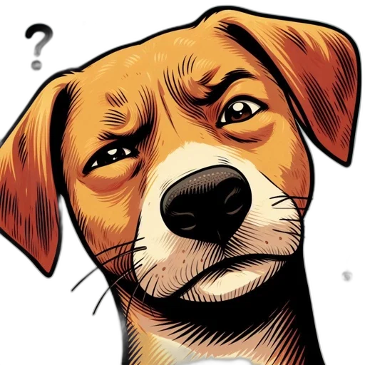 face, animal, comic book art, cartoon transparent PNG cut-out