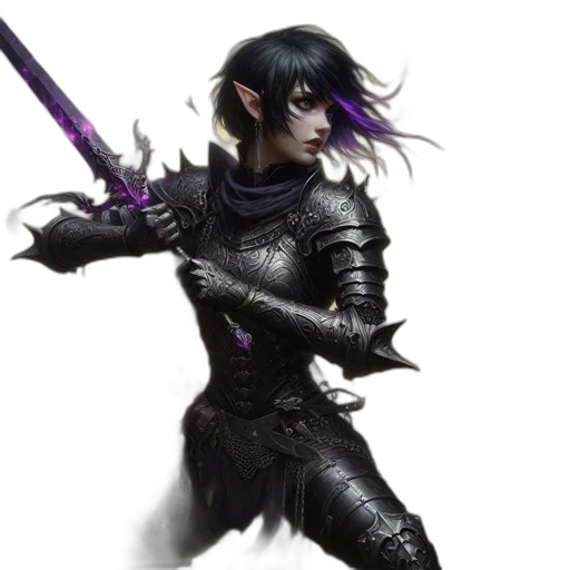 sword, weapon, staff, fantasy art transparent PNG cut-out