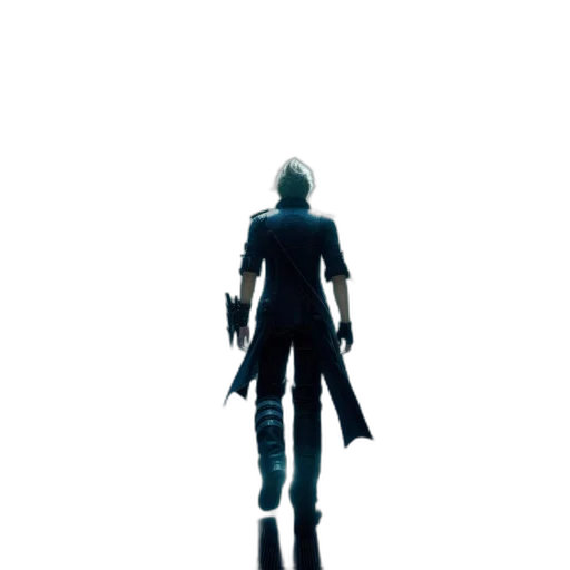 jacket, staff, sword, robot transparent PNG cut-out