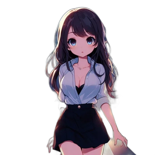 dress, staff, jacket, creature transparent PNG cut-out