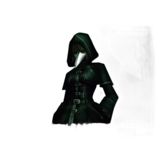 dress, mask, jacket, staff transparent PNG cut-out
