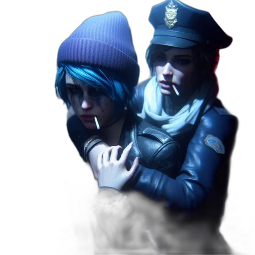 hat, jacket, concept art, photorealistic transparent PNG cut-out