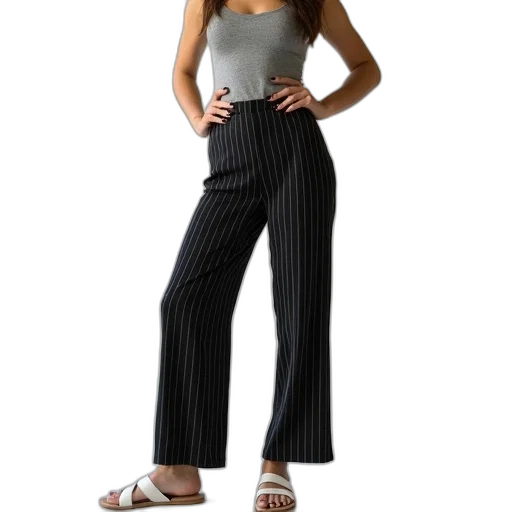 monochrome, woman, standing, her transparent PNG cut-out