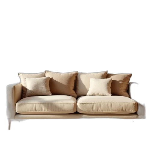 furniture, 3d render, photorealistic, earth tones transparent PNG cut-out