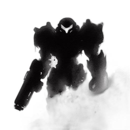 robot, weapon, mask, face transparent PNG cut-out