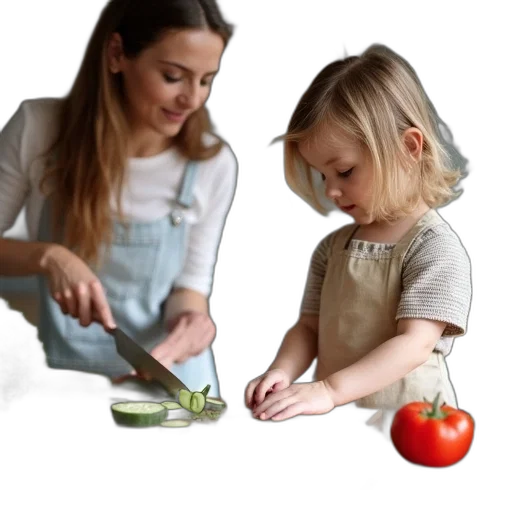 food, staff, photorealistic, green transparent PNG cut-out