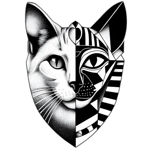animal, mask, jewelry, fantasy art transparent PNG cut-out