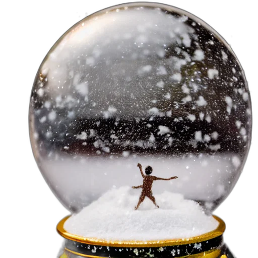 umbrella, photorealistic, snow, close transparent PNG cut-out