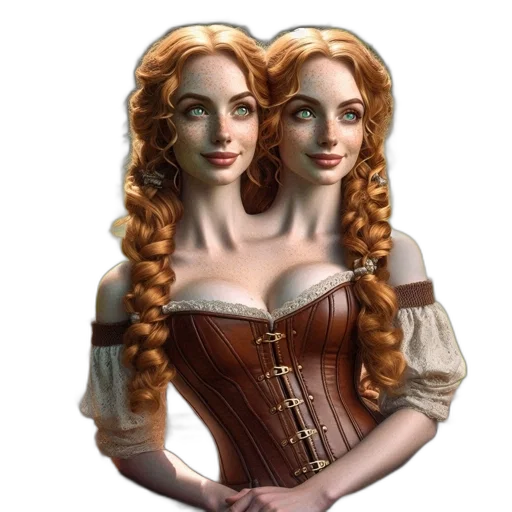 jewelry, dress, fantasy art, 3d render transparent PNG cut-out