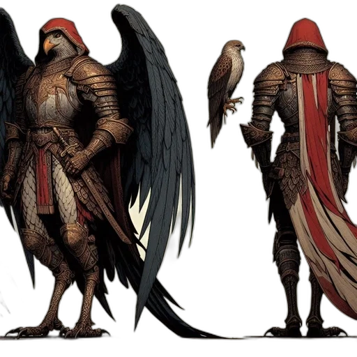 concept art, fantasy art, comic book art, 3d render transparent PNG cut-out