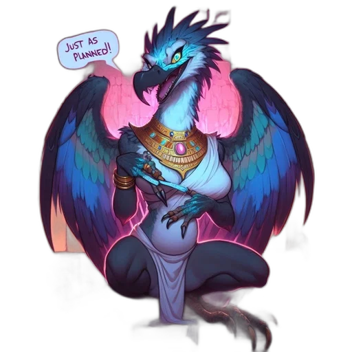dragon, staff, fantasy art, concept art transparent PNG cut-out