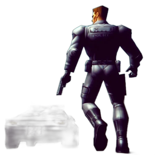 robot, weapon, jacket, concept art transparent PNG cut-out