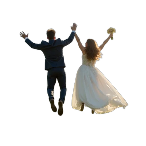 dress, 3d render, photorealistic, bride transparent PNG cut-out