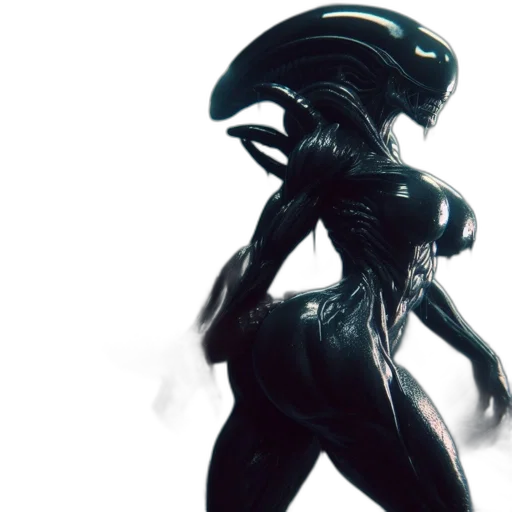 creature, robot, concept art, 3d render transparent PNG cut-out