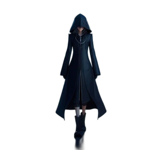 jacket, dress, umbrella, staff transparent PNG cut-out