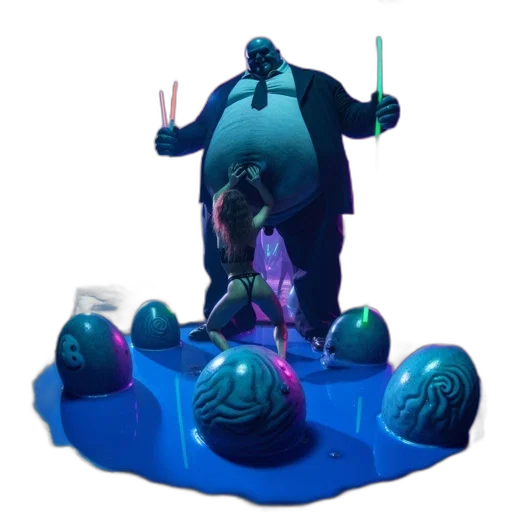 crown, creature, robot, umbrella transparent PNG cut-out