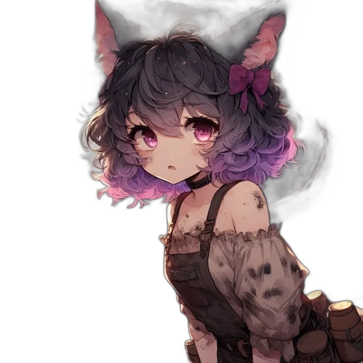 creature, staff, dress, mask transparent PNG cut-out