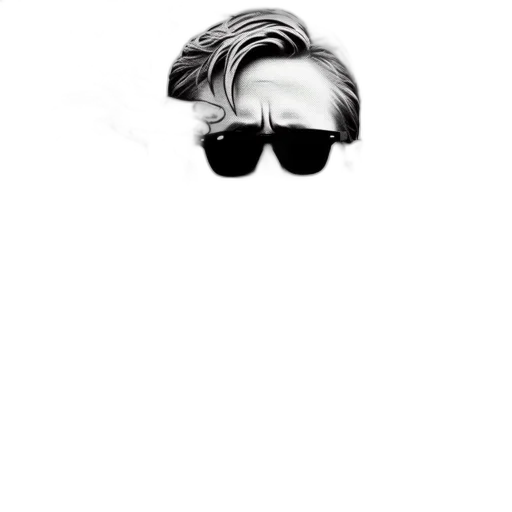 hat, mask, jacket, hair transparent PNG cut-out