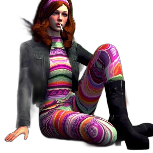 jacket, concept art, 3d render, cyberpunk transparent PNG cut-out