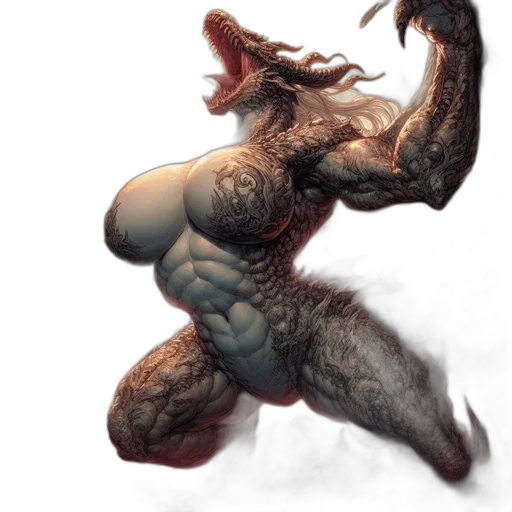 creature, animal, dragon, concept art transparent PNG cut-out