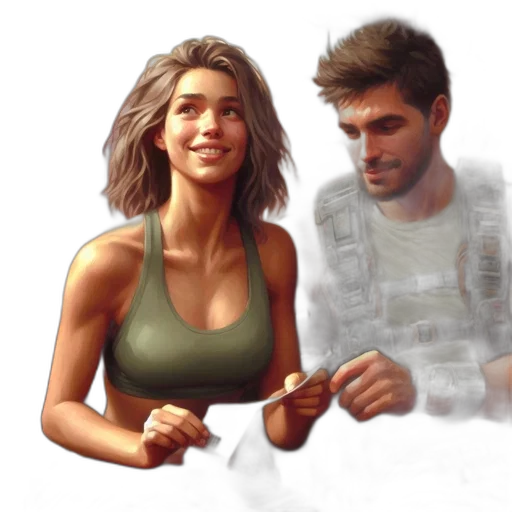 concept art, pixel art, photorealistic, comic book art transparent PNG cut-out