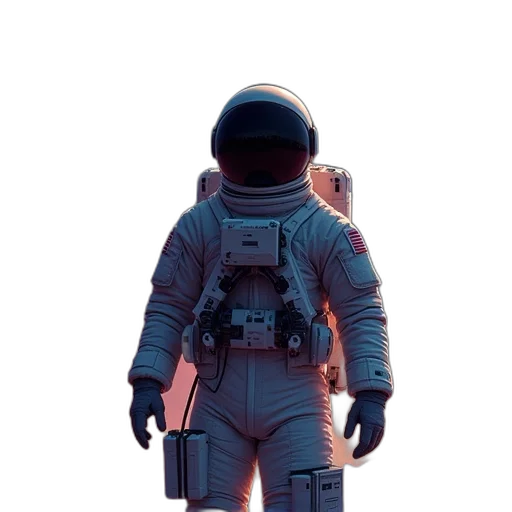 jacket, robot, mask, staff transparent PNG cut-out